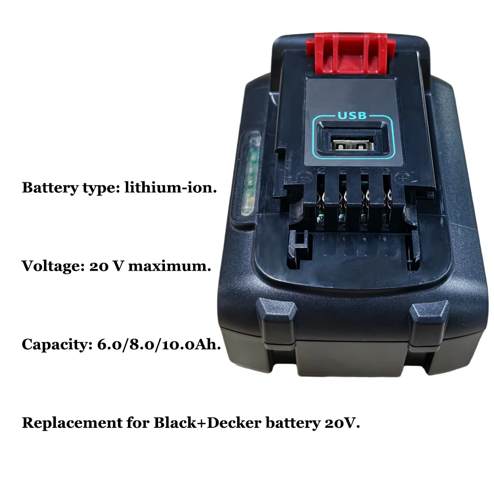 Black+Decker Tool 20V Max - LST220 LB2X4020 Cordless Tools 18V 6000mAh