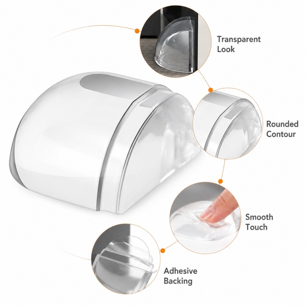 Furniture Hardware Design - Transparent Silicone Doorstop for Door Self