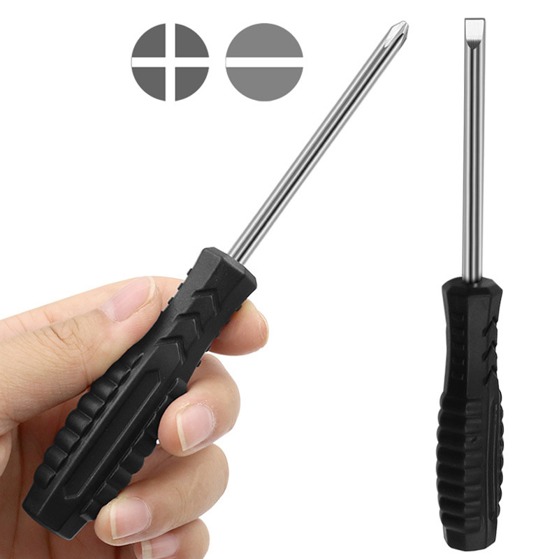 Furniture Hardware Design - JINRUI Black handle cross slotted simple