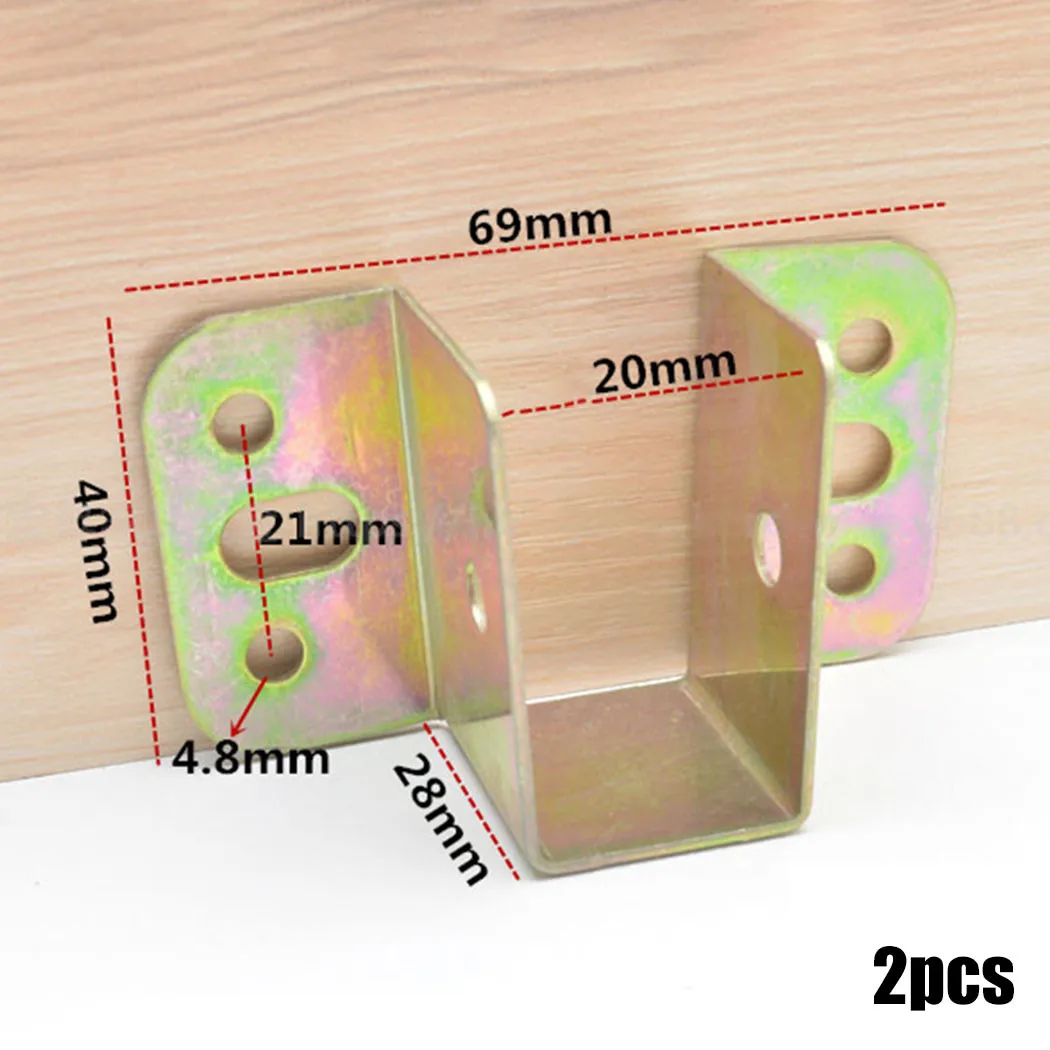 2pcs U Shaped Metal Bed Bracke - Furniture Hardware Tools ulasan dan harga