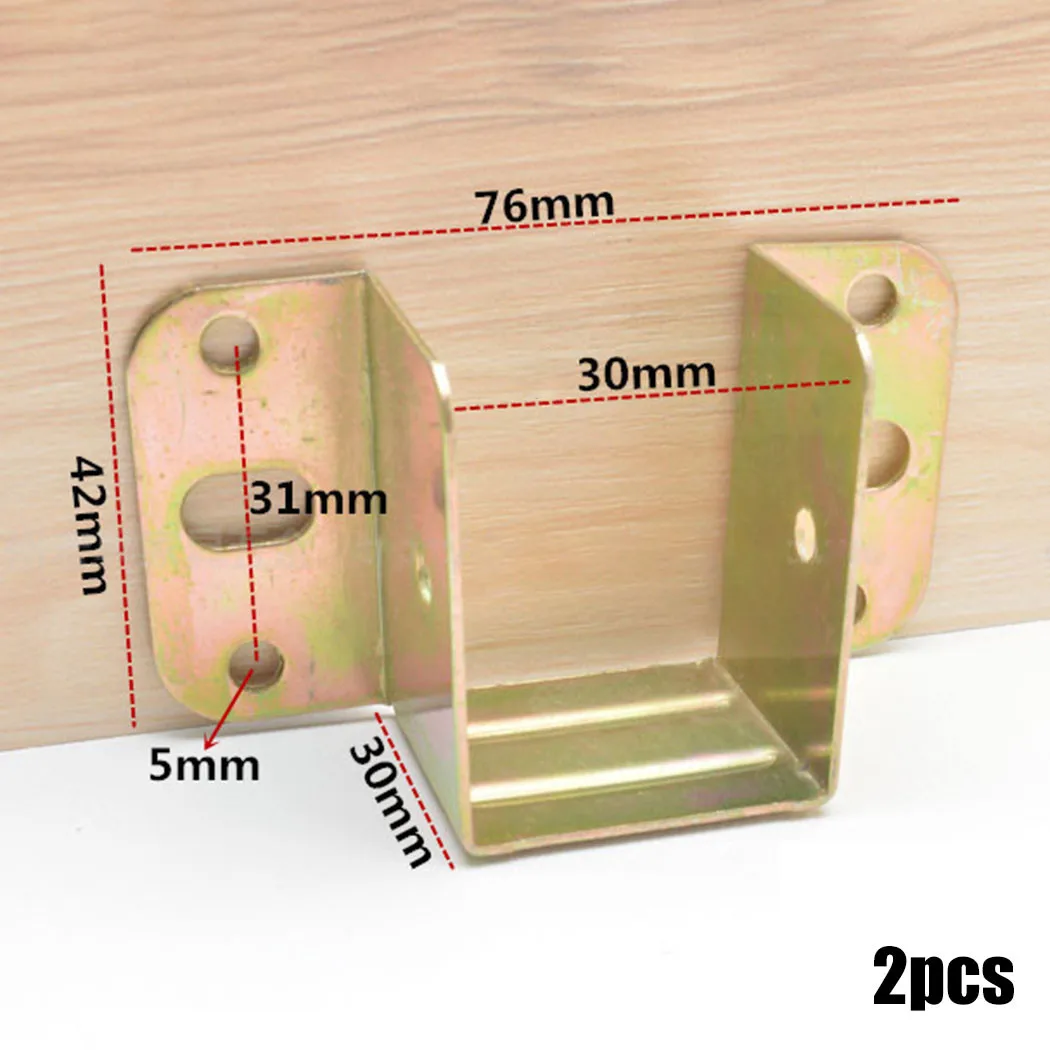 2pcs U Shaped Metal Bed Bracke - Furniture Hardware Tools ulasan dan harga