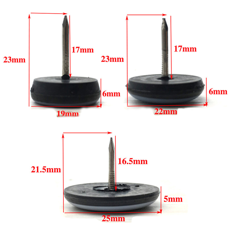 20Pcs 16/19/22/25mm Table Chai - Furniture Hardware Legs ulasan dan harga