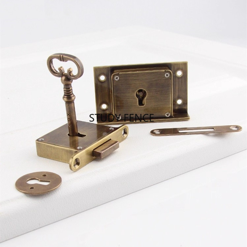 1PC Antique Metal Drawer Lock  - Furniture Hardware ulasan dan harga