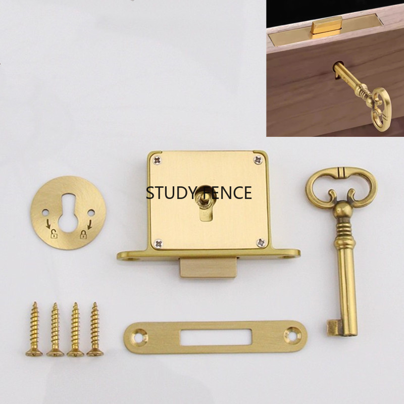 1PC Antique Metal Drawer Lock  - Furniture Hardware ulasan dan harga