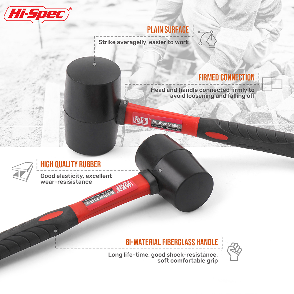 Soft Face Rubber Mallet Shock  - Furniture Hardware Design ulasan dan harga