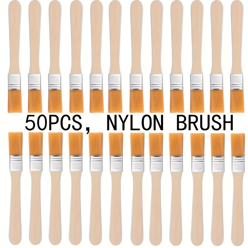 50pcs Nylon Paint Brushes with - Furniture Hardware Design ulasan dan harga